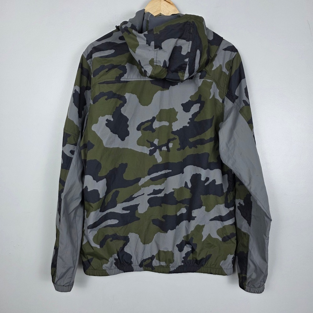 FOX Racing Camo Windbreaker Jacket Mens Hooded Lightweight Full Zip Casual - Picture 2 of 11